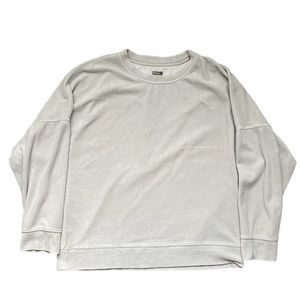 Aerie Grey Relaxed Slouchy Loose Fit Towel Material Sweatshirt (size M)